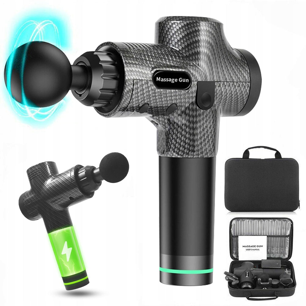 30 SPEED MASSAGE GUN WITH 8 HEADS ELECTRIC MASSAGER