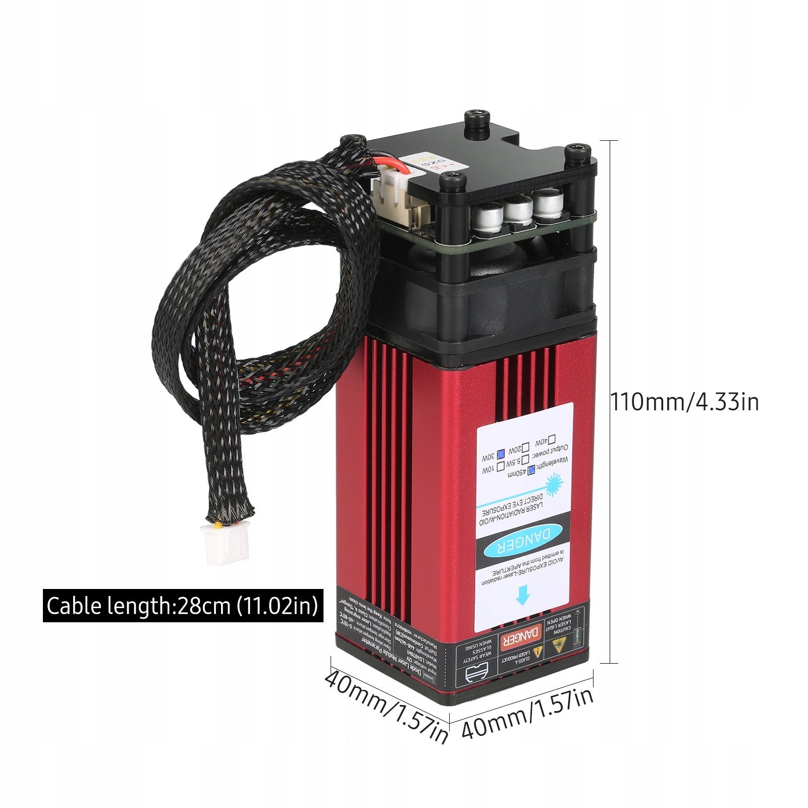 30W Laser Module 450nm Laser Head Engraving Fixed PK Brand no brand