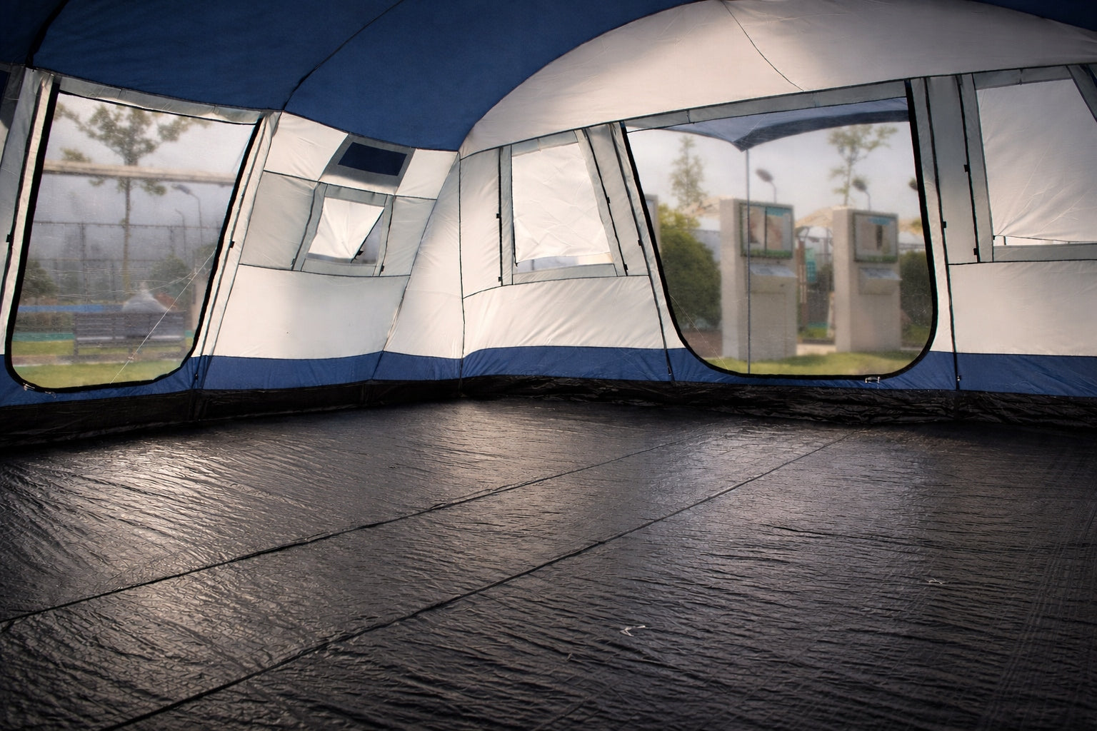 30m² Tent TOLEDO XXXL 8 16 persons integrated floor 5000mm Black cabins Color multicolor