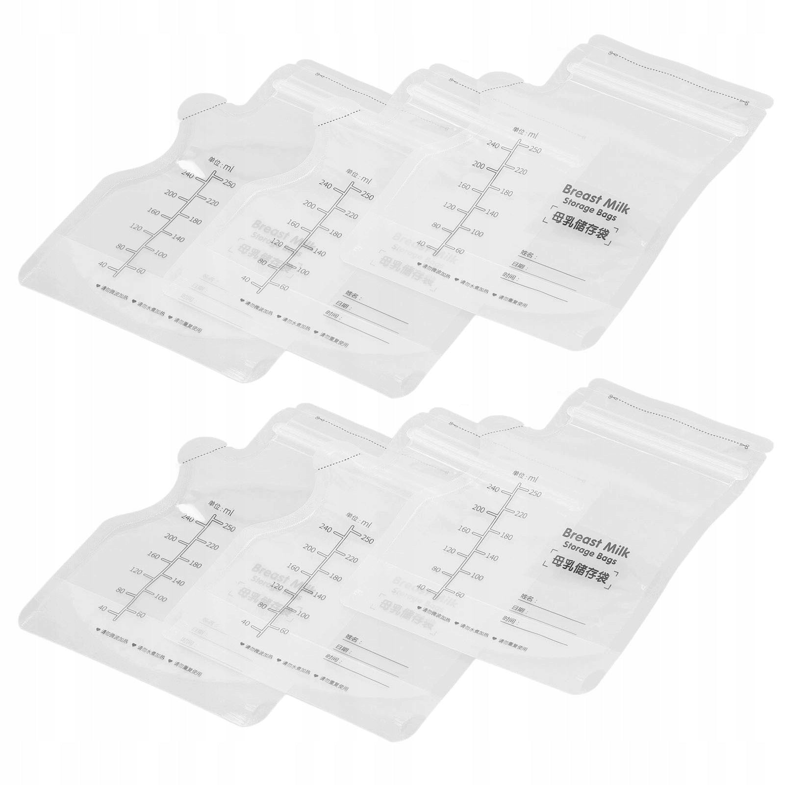 30pcs 250ml Breast Milk Storage Bag Refreshing 3B Medical device no