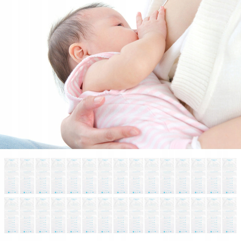 30pcs/pack Breast Milk Freezing Bag 300ml Disposable 0C Medical device no