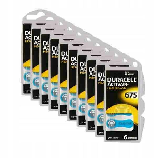 30x Battery for hearing aids DURACELL 675 Medical device yes