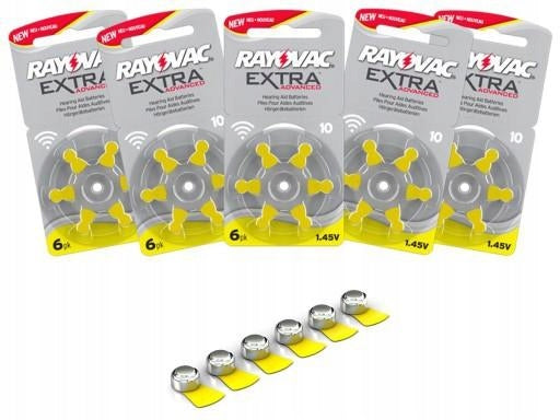 30x DA10 Hearing Aid Batteries RAYOVAC 10 EAN (GTIN) 5901832504580