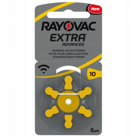 30x DA10 Hearing Aid Batteries RAYOVAC 10 Manufacturer code 10 PR70