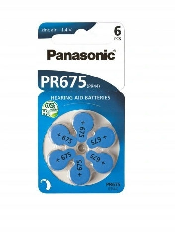 30x Hearing Aid Batteries Panasonic 675 PR675 PR44 Medical device no