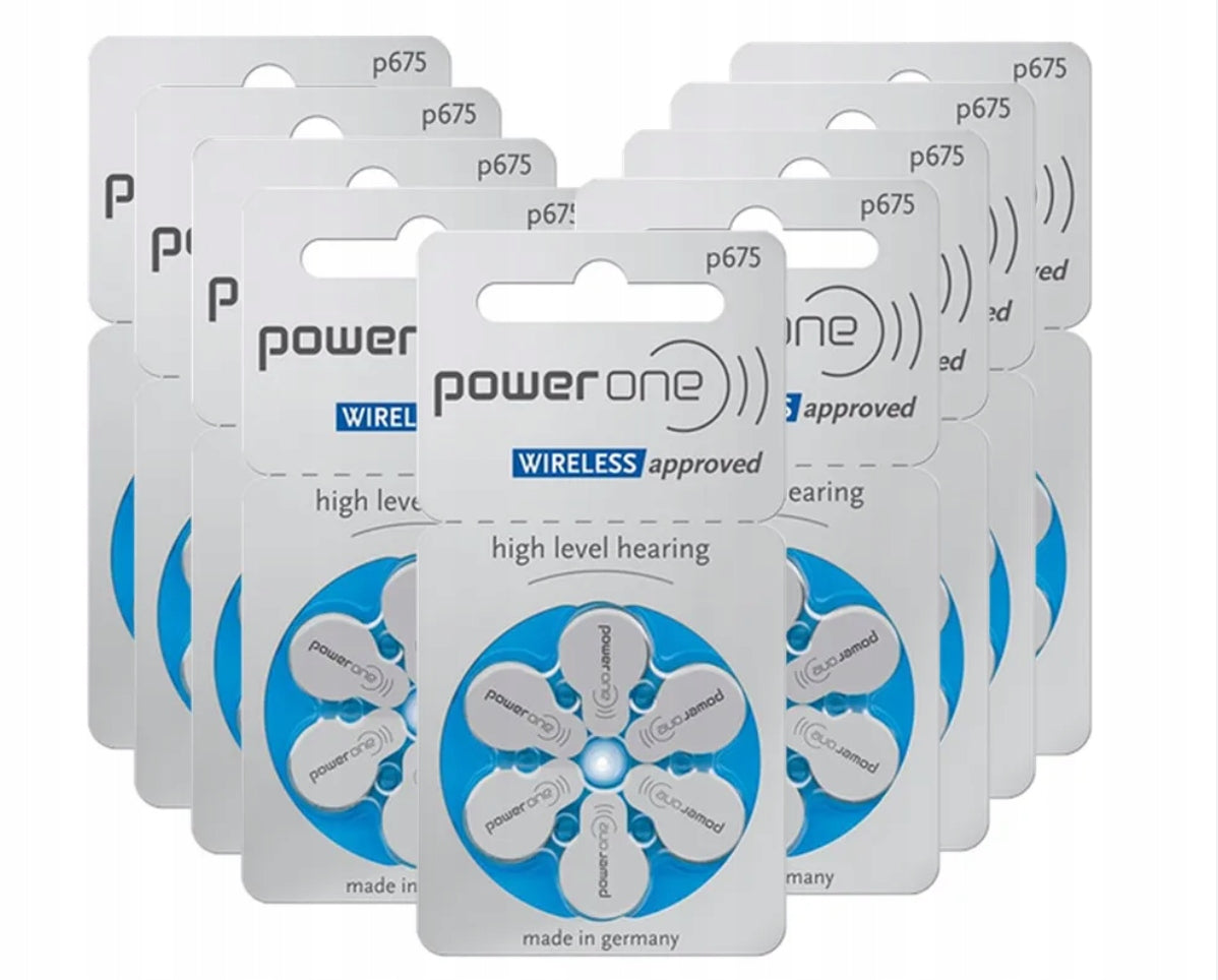 30x VARTA Power One WIRELESS 675 Hearing Aid Batteries
