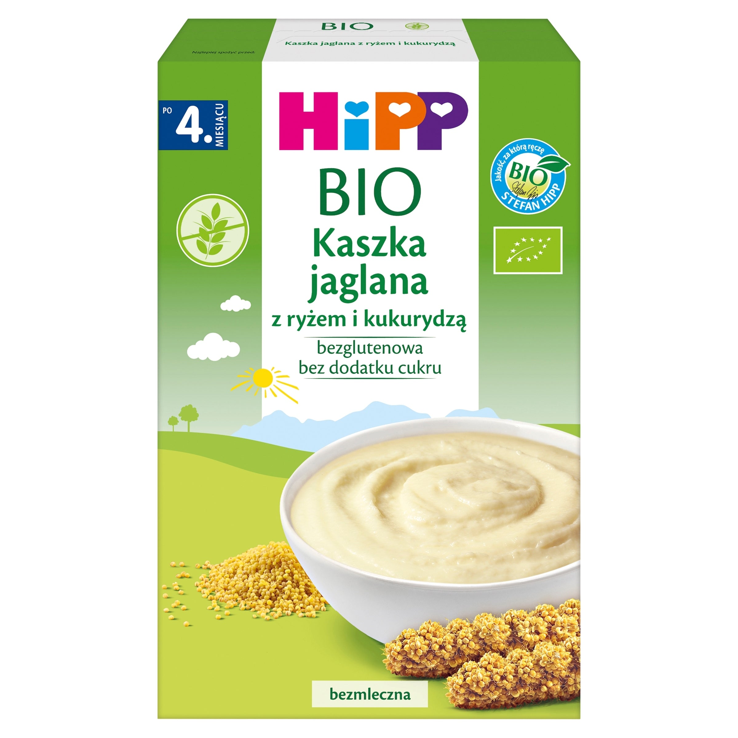 31.08.26 HiPP BIO millet non-dairy porridge Rice Glueless maize 200g Packaging status original