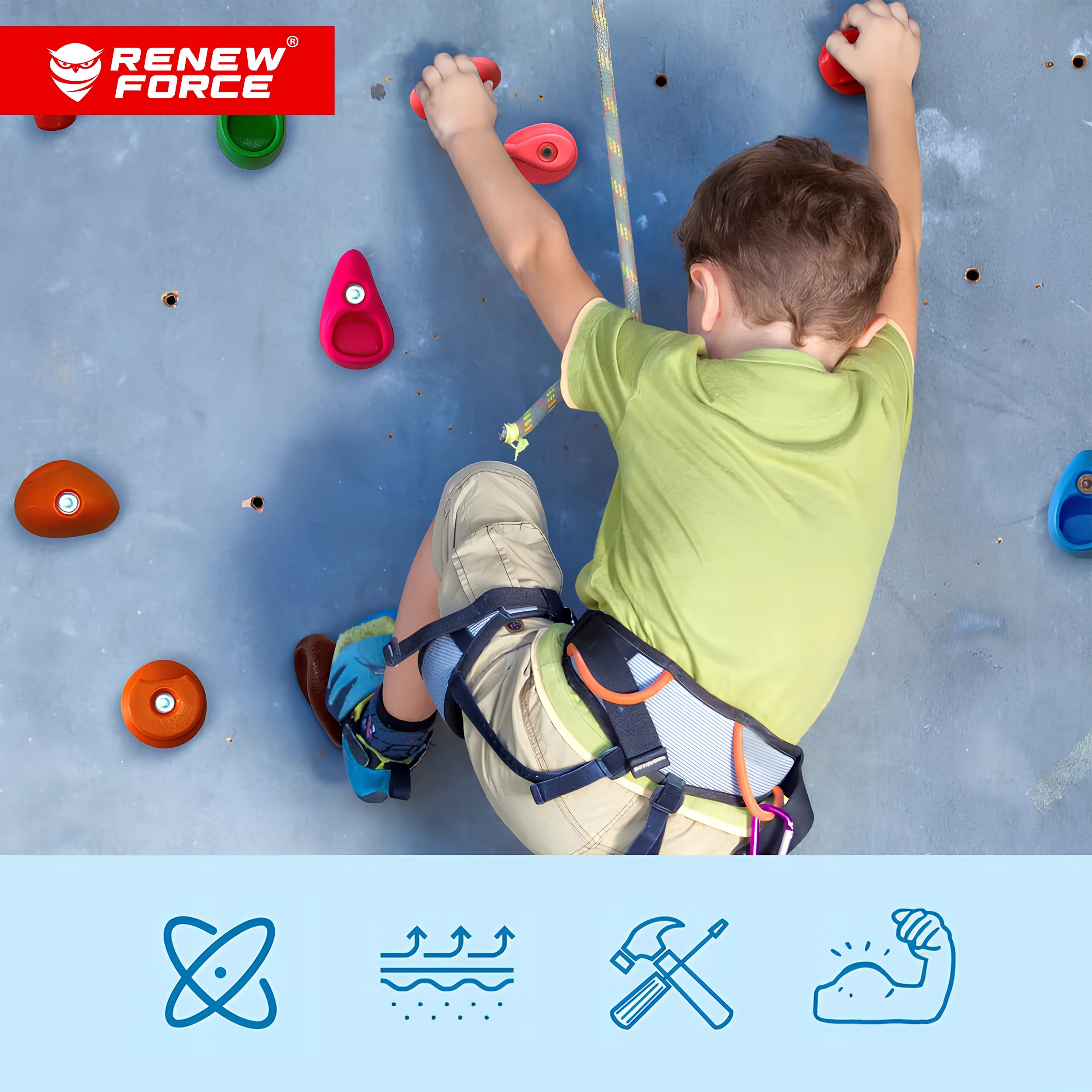 32PCS HANDLES VARIOUS STONES FOR CLIMBING WALL CLIMBING GARDEN MIX Included climbing wall