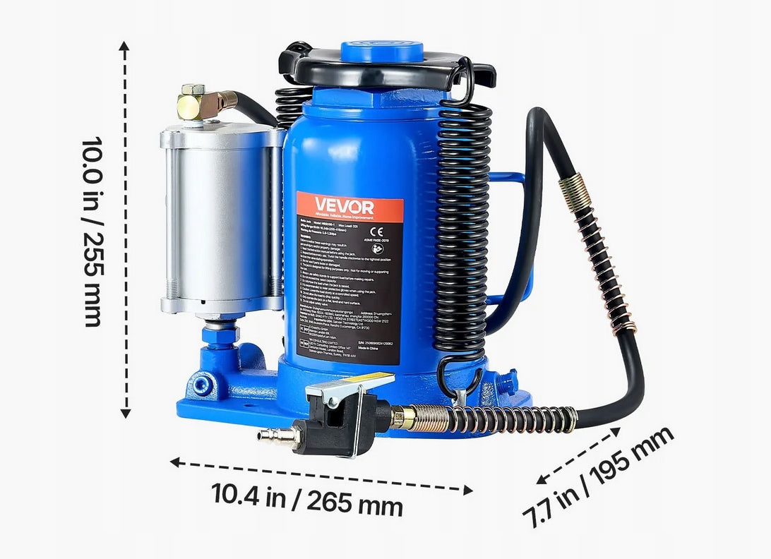 32T pneumatic hydraulic bollard lift 255-415 mm workshop auto Maximum lifting height 415 mm