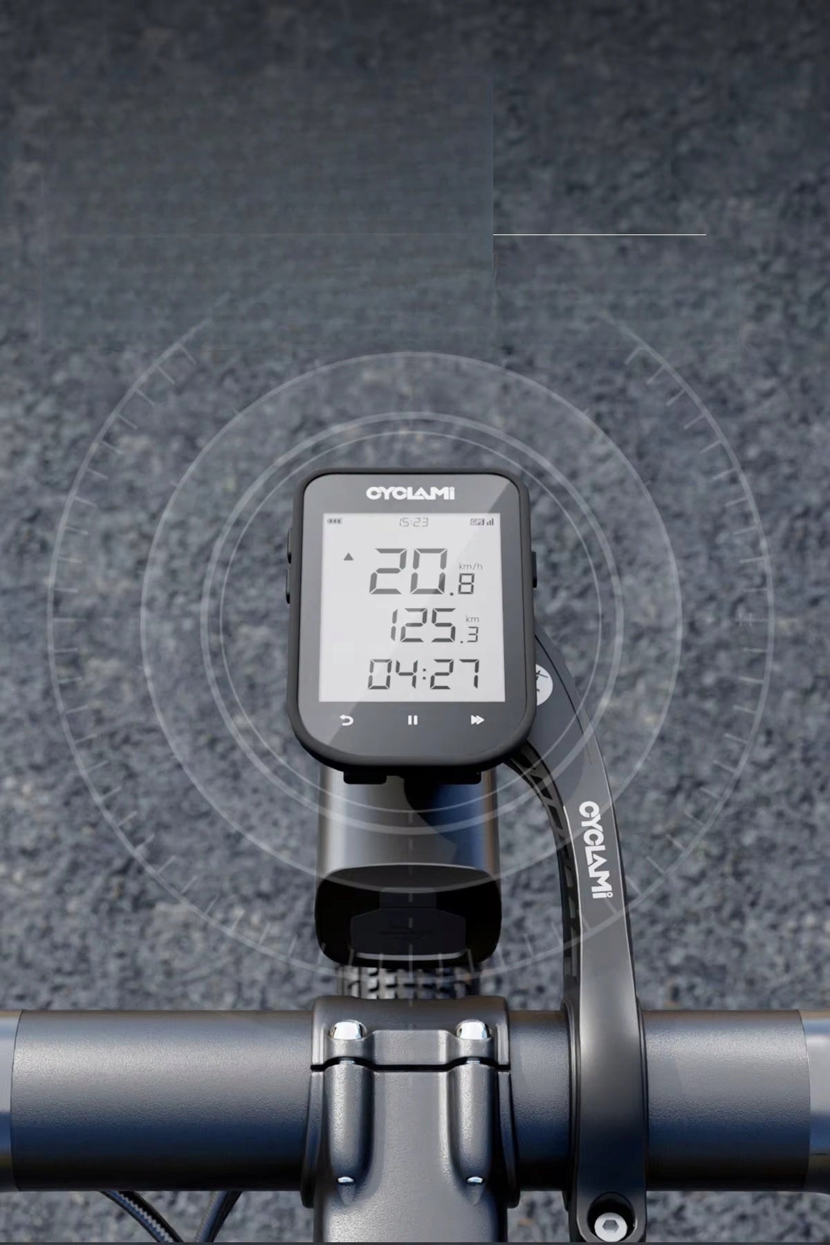 Dviračio laikiklis Garmin CYCLAMI S2 žibintui ir spidometrui