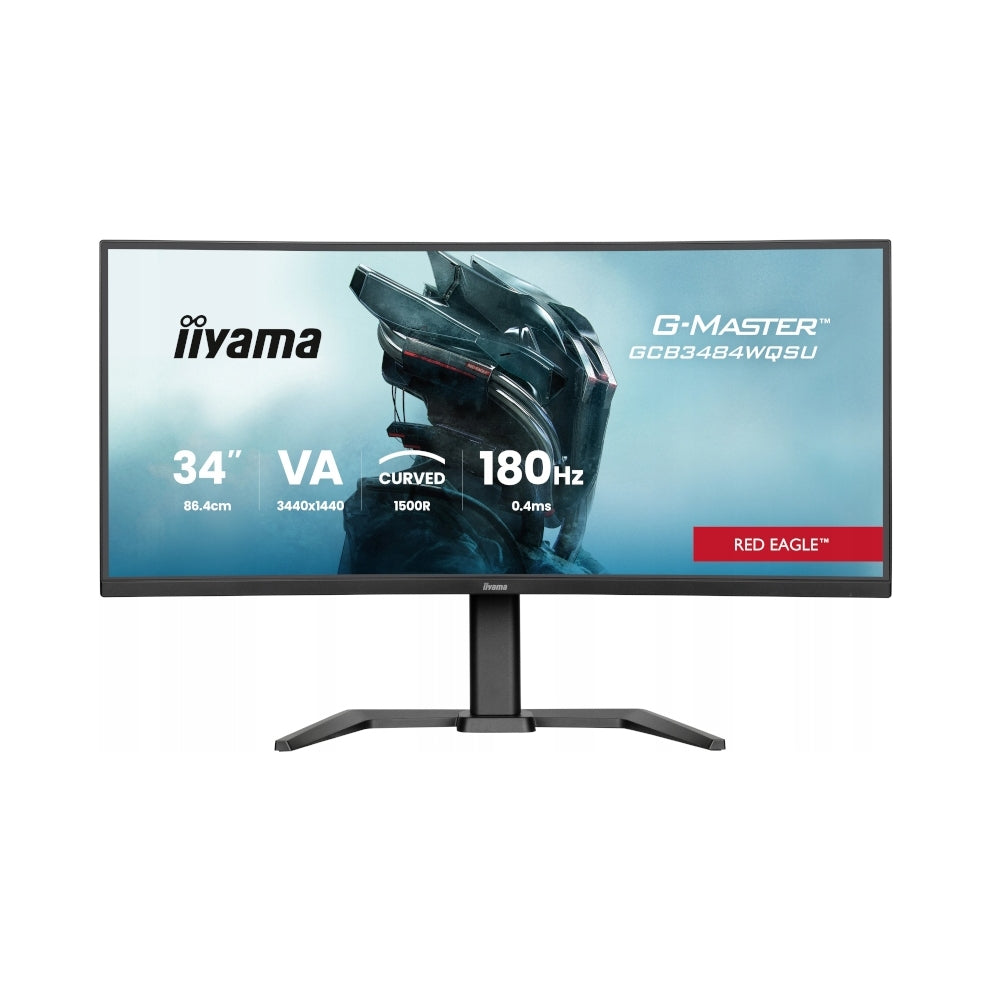 34" iiyama G-Master GCB3484WQSU-B1 UWQHD VA LED Curved Monitor