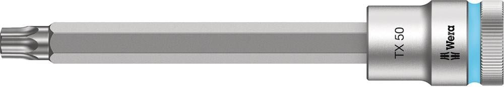 Ilgas 140 mm Torx T50 antgalis su 1/2" jungtimi WERA Zyklop