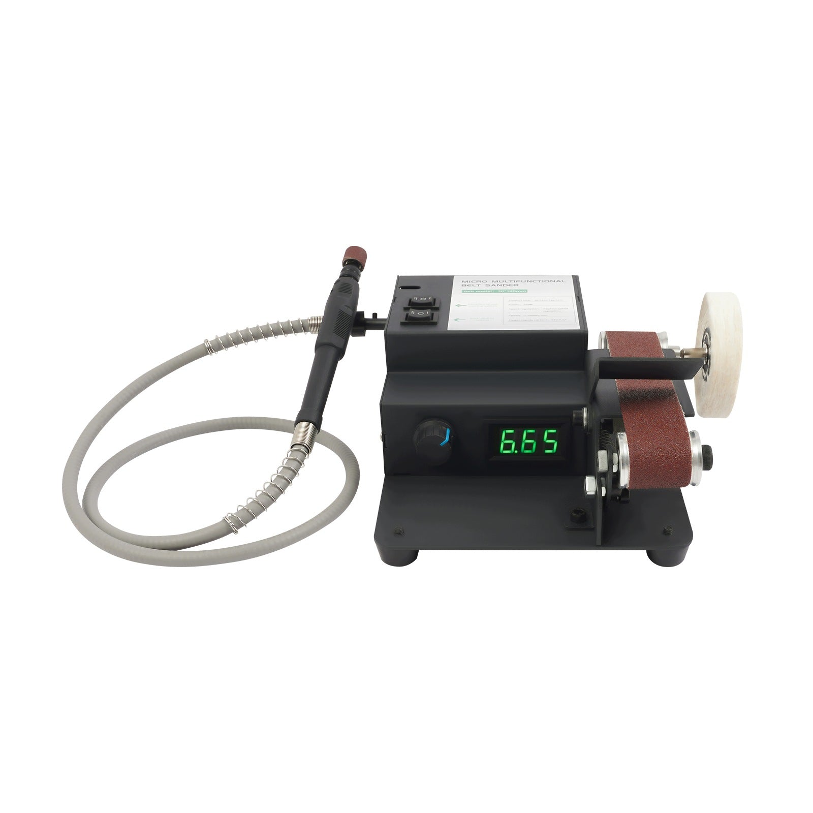 350W Dual Motor Sand Belt Machine, Bench Belt Sander 10*Sanding Belts