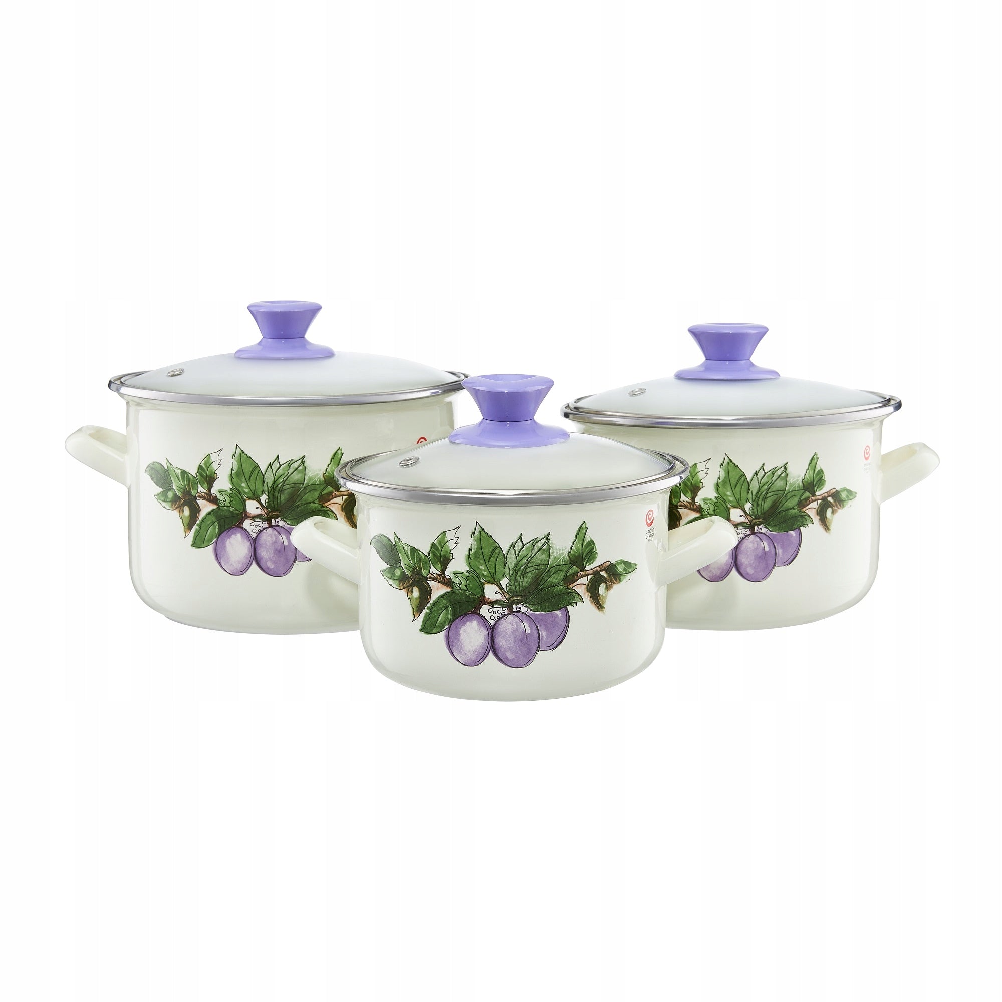 35245 Set of pots Emalia Olkusz Plum 6 el.