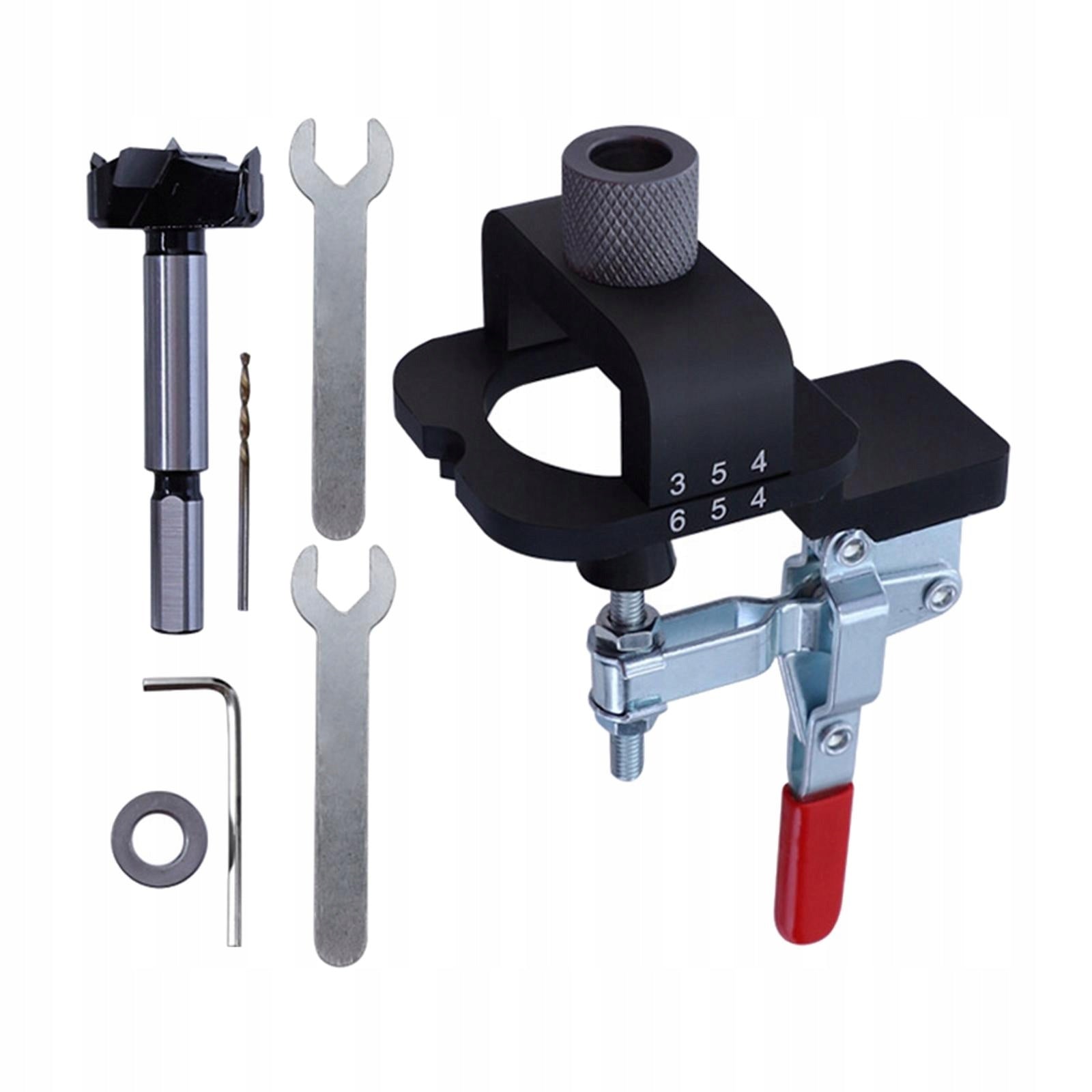 35mm Pocket Hole Jig Kit Margin Adjustment Range mm Drill Guide Hinge Brand no brand