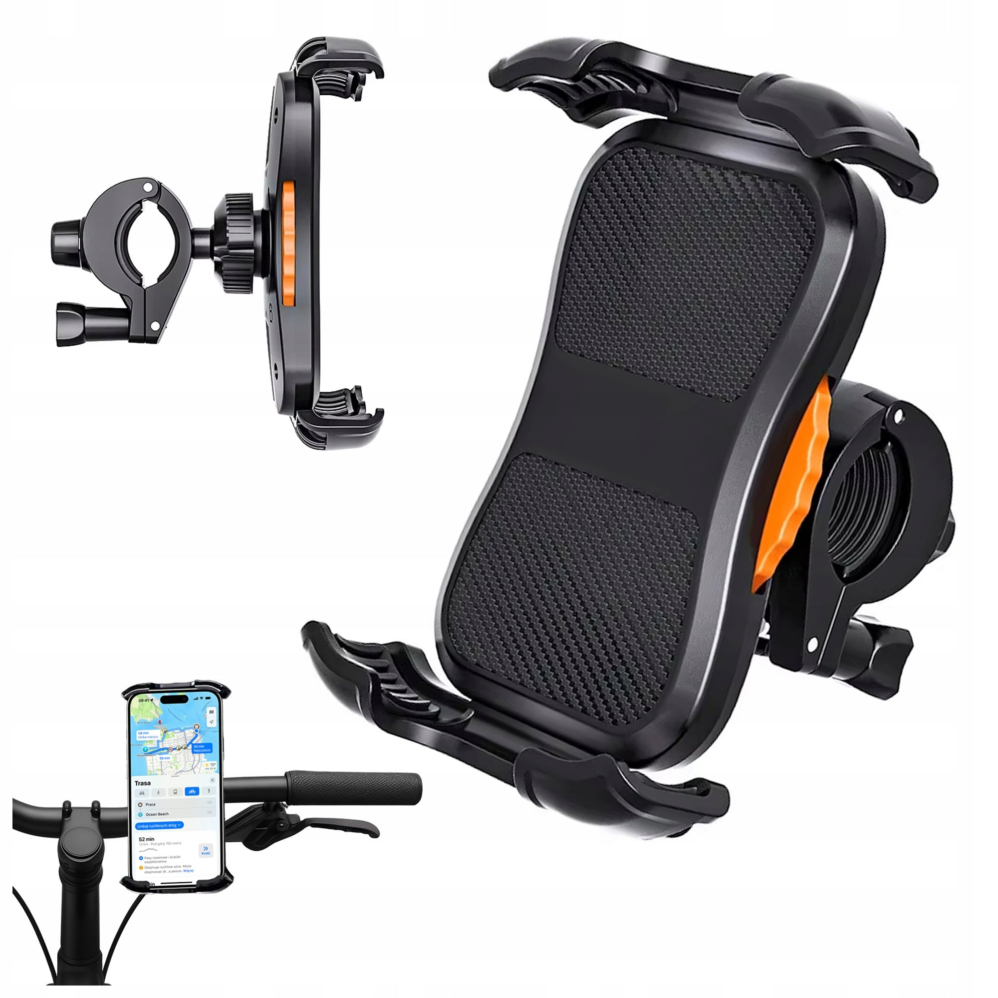 360 BICYCLE PHONE HOLDER FOR MOTORCYCLE BIKE SCOOTER ANTI-SHOCK