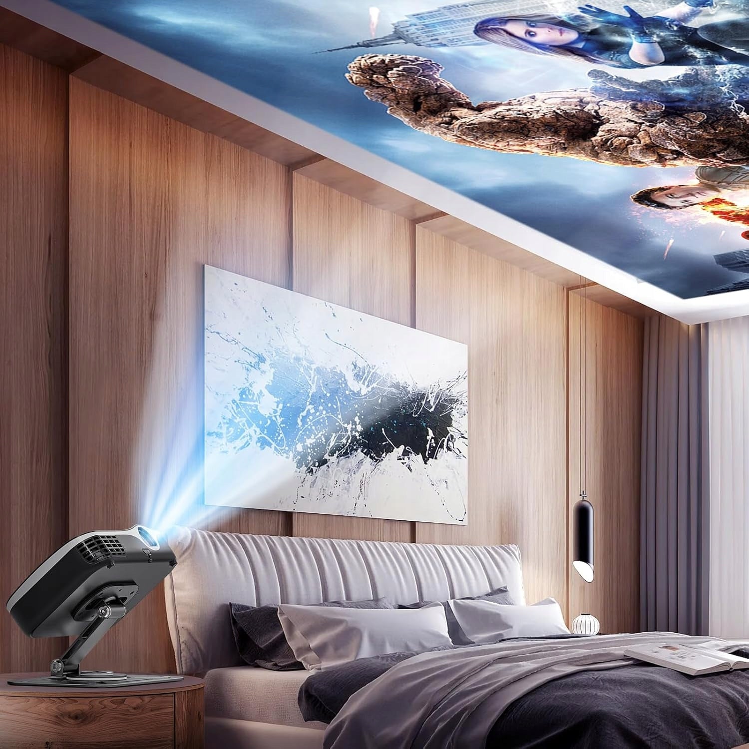 360 DEGREE ROTARY PROJECTOR STAND WITH THREAD FOR HOME THEATER Packaging status original