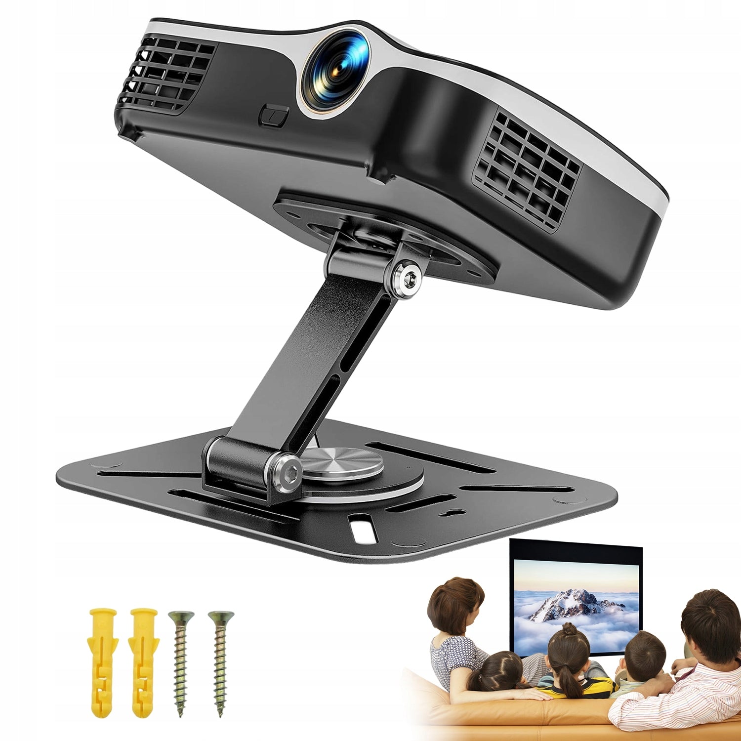 360 DEGREE ROTARY PROJECTOR STAND WITH THREAD FOR HOME THEATER