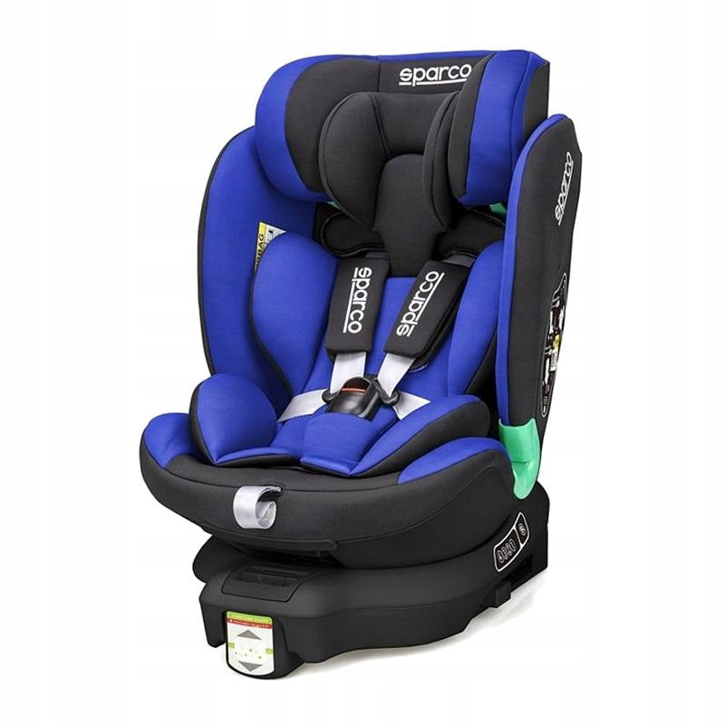 360 ISOFIX SWIVEL CAR SEAT WITH SPARCO SK6000I BASE 0-12 YEARS