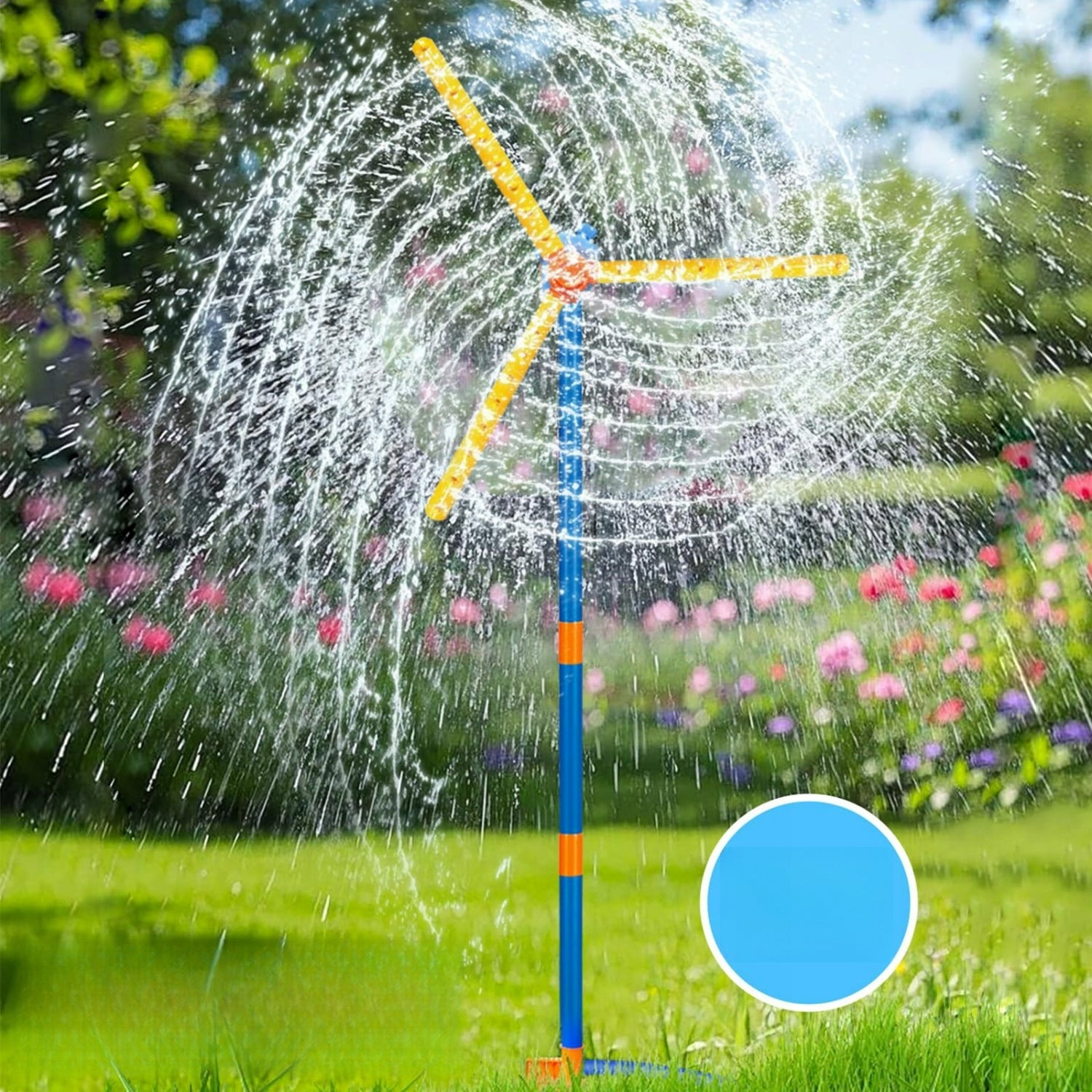 360° Rotating Sprinkler Fan Water Toy for Kids Outdoor Garden Play Brand no brand
