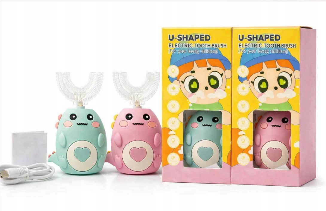 360° Sonic Toothbrush for Children – Set of 2 | Pink + Green