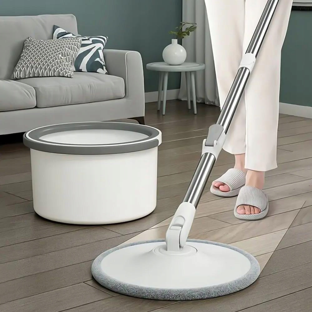 360° rotary mop with bucket and spare cartridge