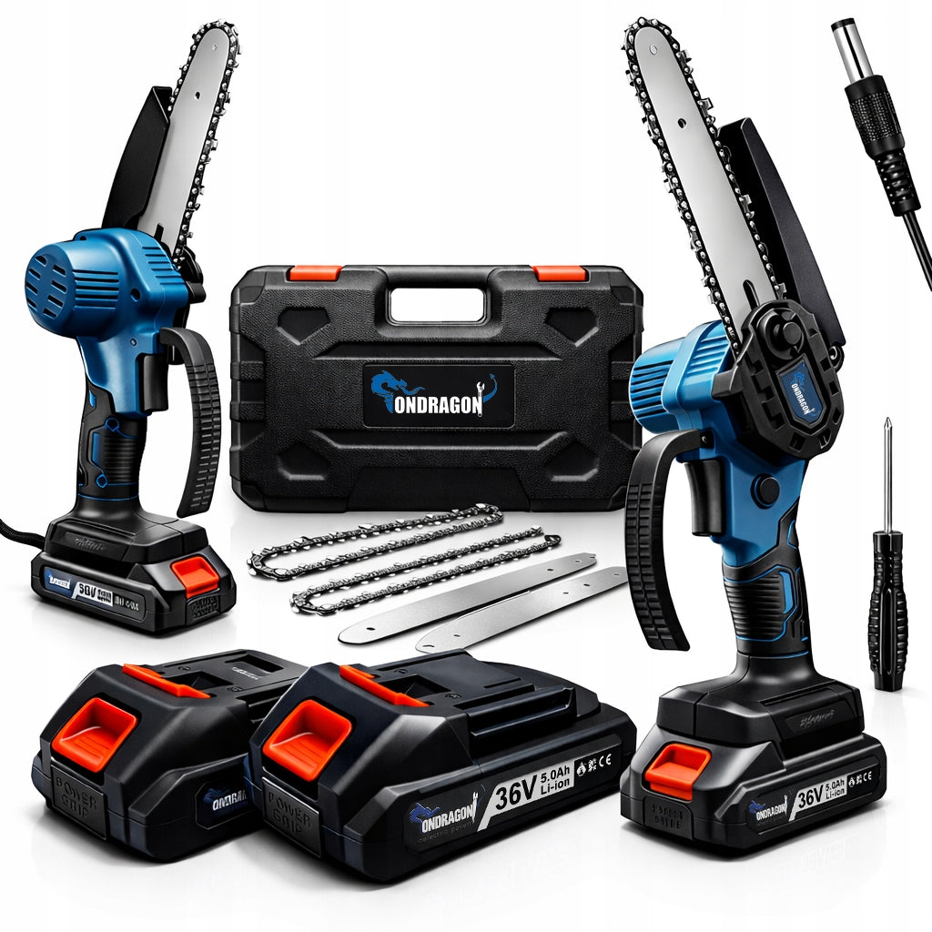 36V CORDLESS CHAINSAW SAW 2xAKU 6" 2X AKU 2CHAIN LUBRICATION