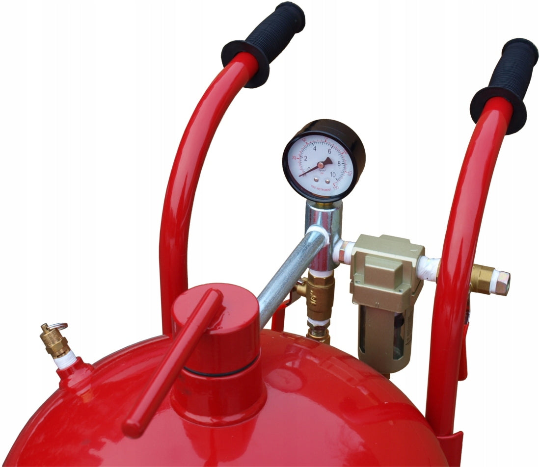 38L MOBILE SIPHON SANDBLASTER ON WHEELS + MASK + 16 NOZZLES - THE STRONGEST EAN (GTIN) 5903815220012