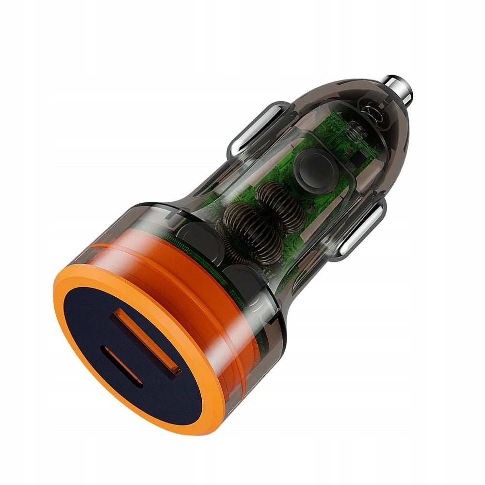 38W 2x USB USB-C PD Fast Car Charger for Cigarette Lighter Phone Manufacturer no brand