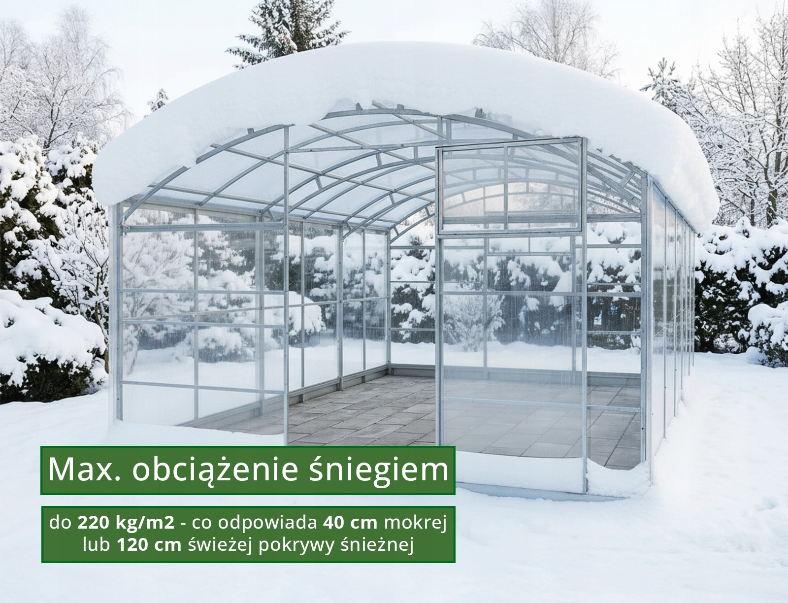 Sodo šiltnamis Botanic Farmer, polikarbonatas 4 mm, 4x4 m, cinkuotas
