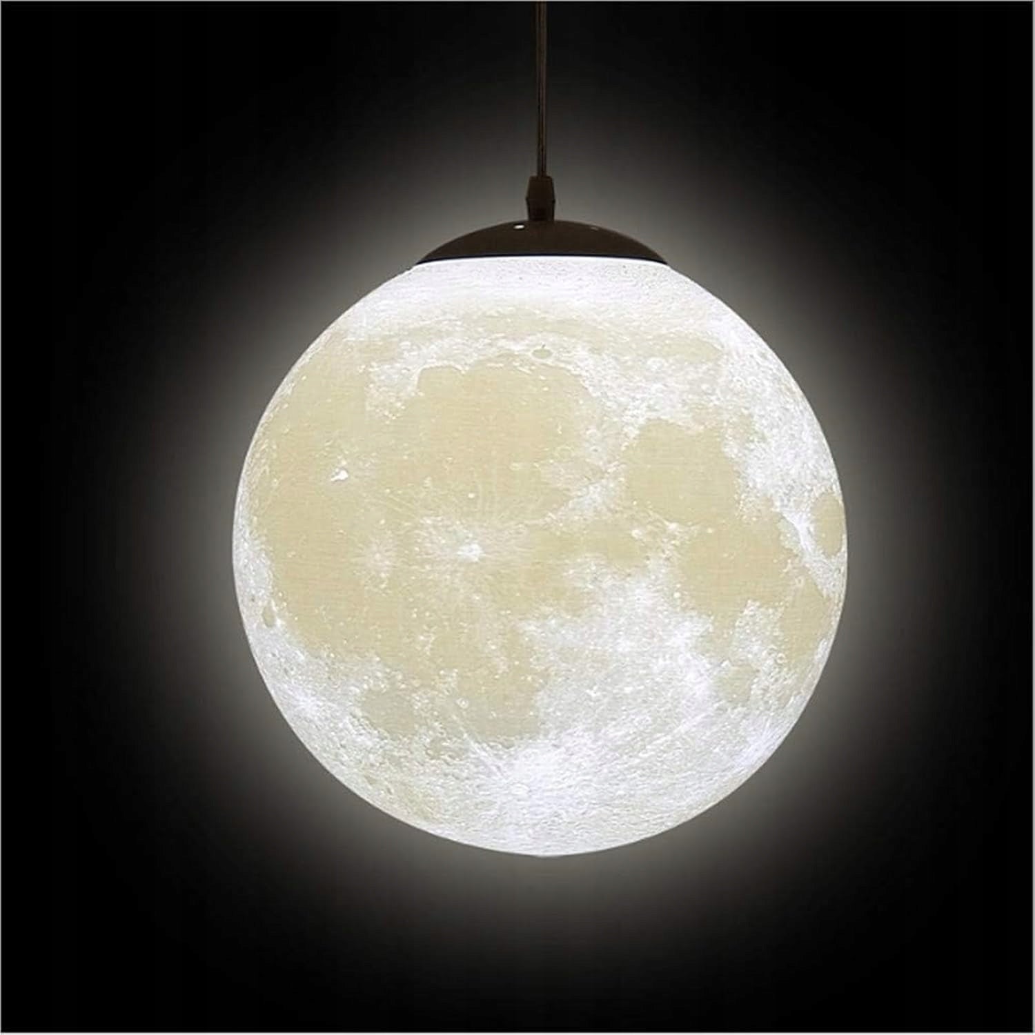 3D DECORATIVE CEILING MOON PENDANT LAMP WITH HEIGHT ADJUSTMENT