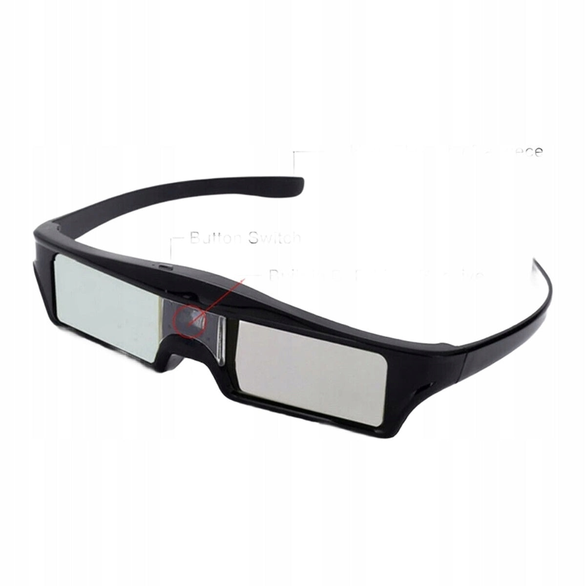 3D GLASSES FOR PROJECTORS DLP RECHARGEABLE USB ACTIVE SHUTTER Model DZB0740ST