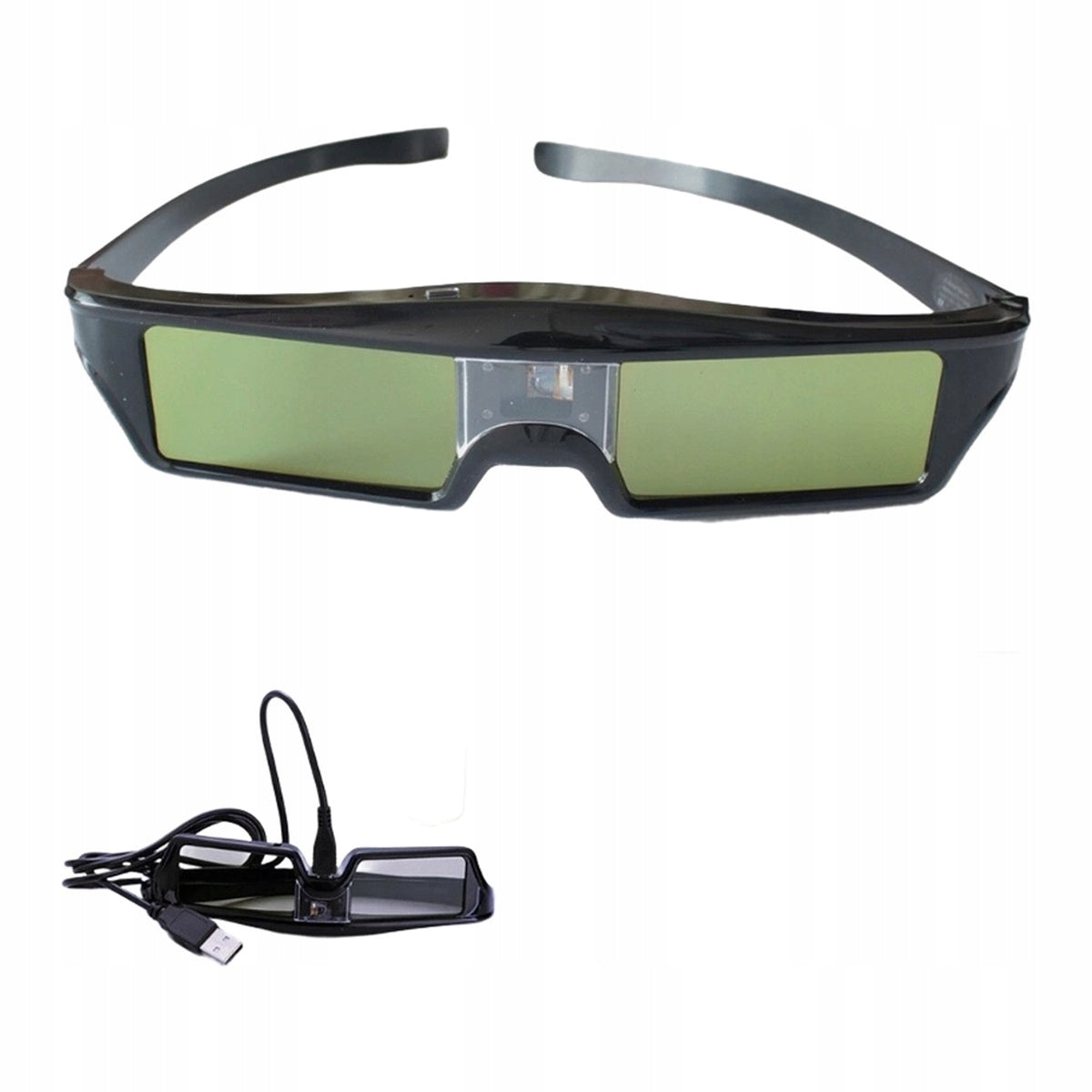 3D GLASSES FOR PROJECTORS DLP RECHARGEABLE USB ACTIVE SHUTTER Packaging status original