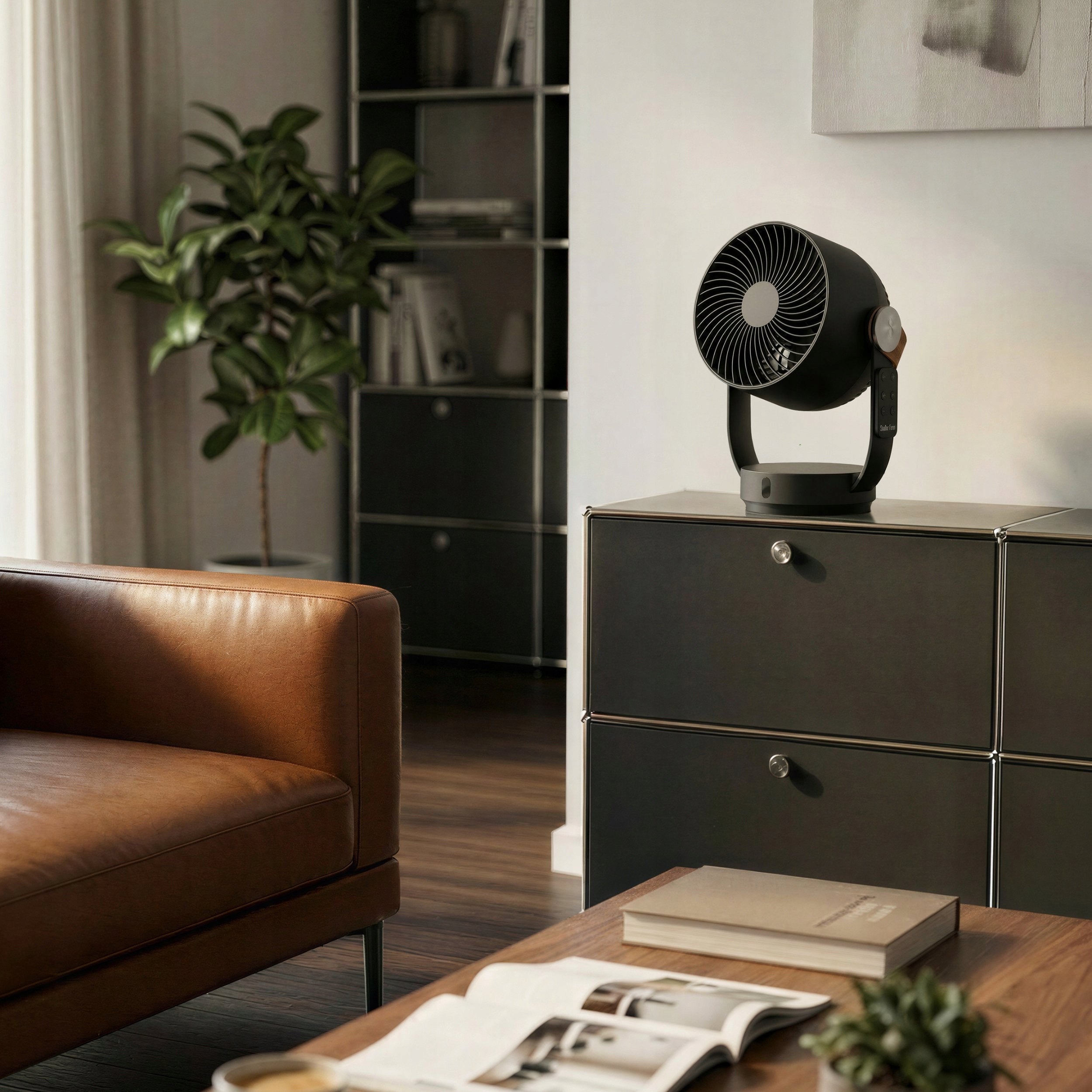 3D Oscillating Desk Fan Efficient Quiet Stadler Form Leo + PILOT Packaging status original