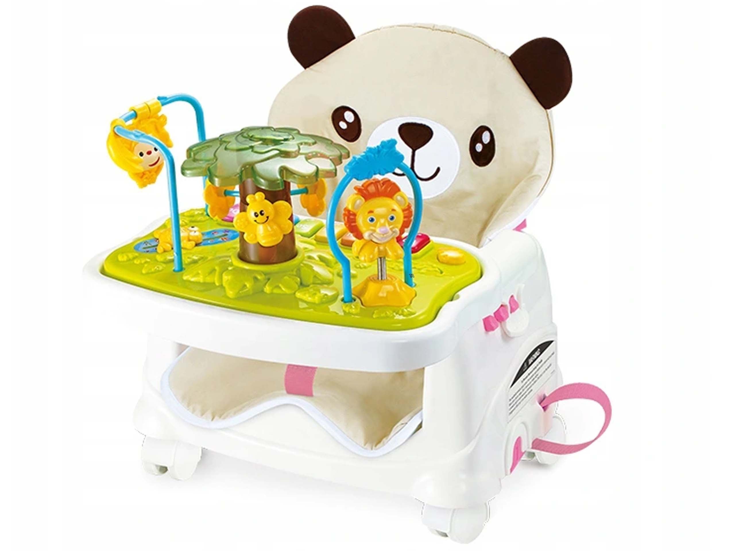 3IN1 HIGH CHAIR SENSORY TABLE FEEDING TABLE SQUARE TOYS PANDA