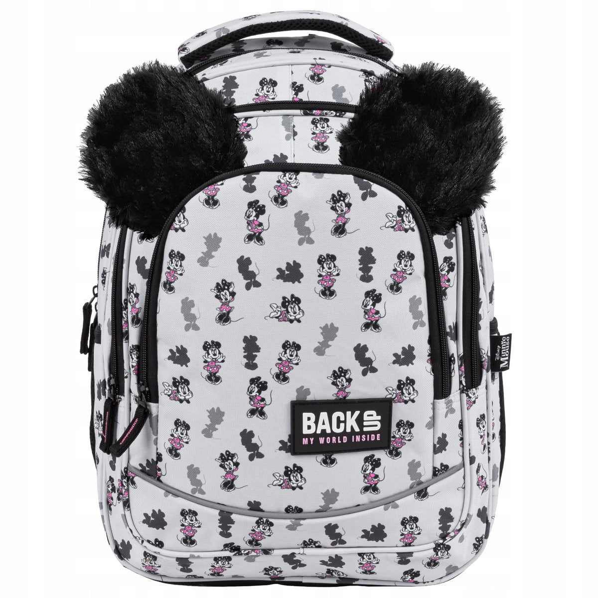 3IN1 SCHOOL BACKPACK MOUSE MINNIE WITH PLUSH EARS SET FOR GIRL Manufacturer code Zestaw PLB4XMM40
