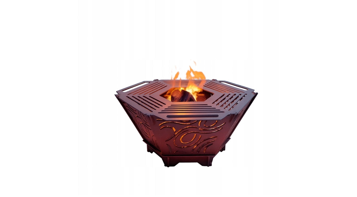 3MM STEEL GARDEN FIRE PIT WITH GRATE FOLDING GRILL MODERN MAZY Manufacturer code 5904512220268