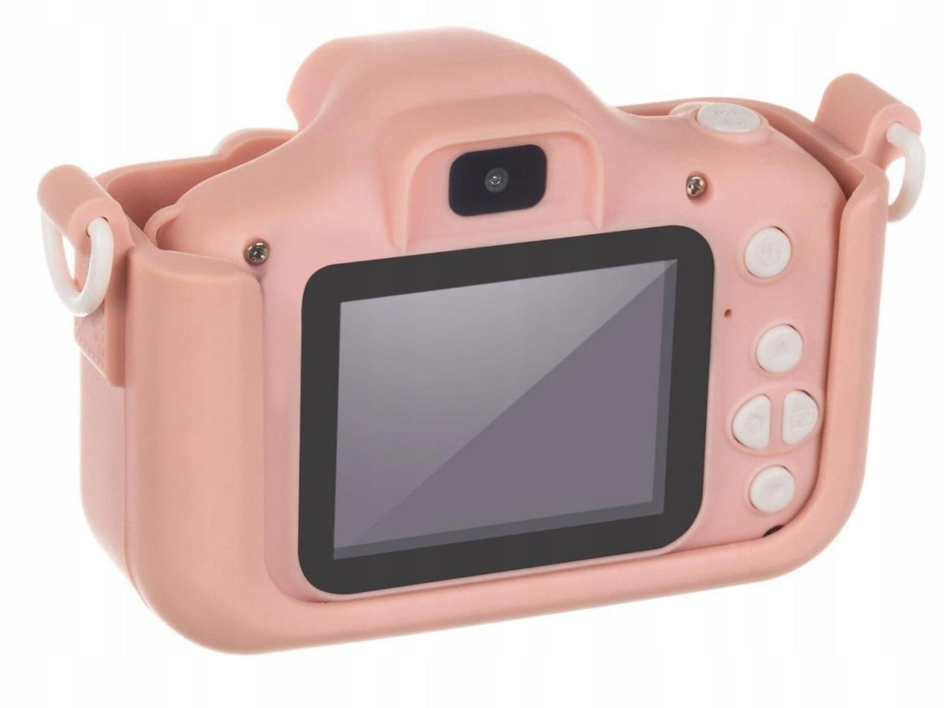 3MP children's camera LCD SD FULL HD pink + case and strap Batteries included yes