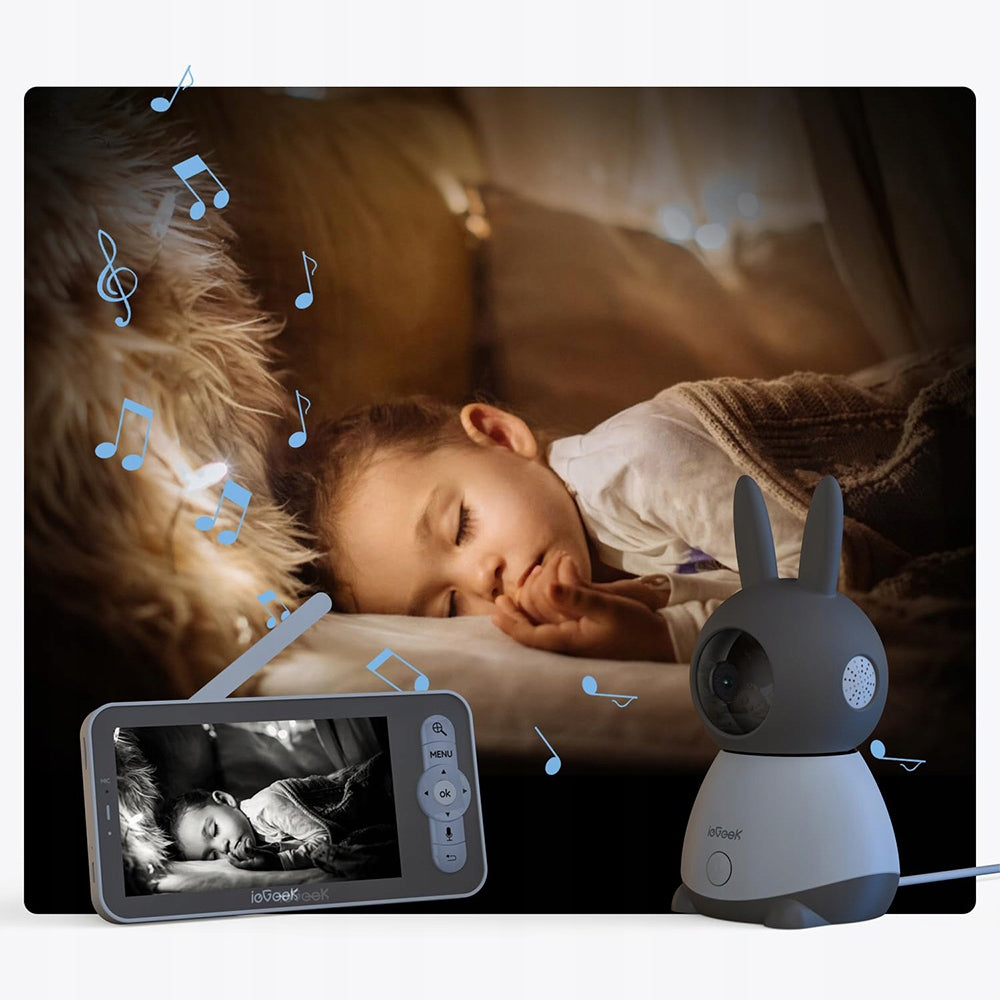 3MPx BABY MONITOR ELECTRONIC CAMERA 2 WIFI CAMERA 4× ZOOM 64GB ROTARY HOLDER Packaging status original