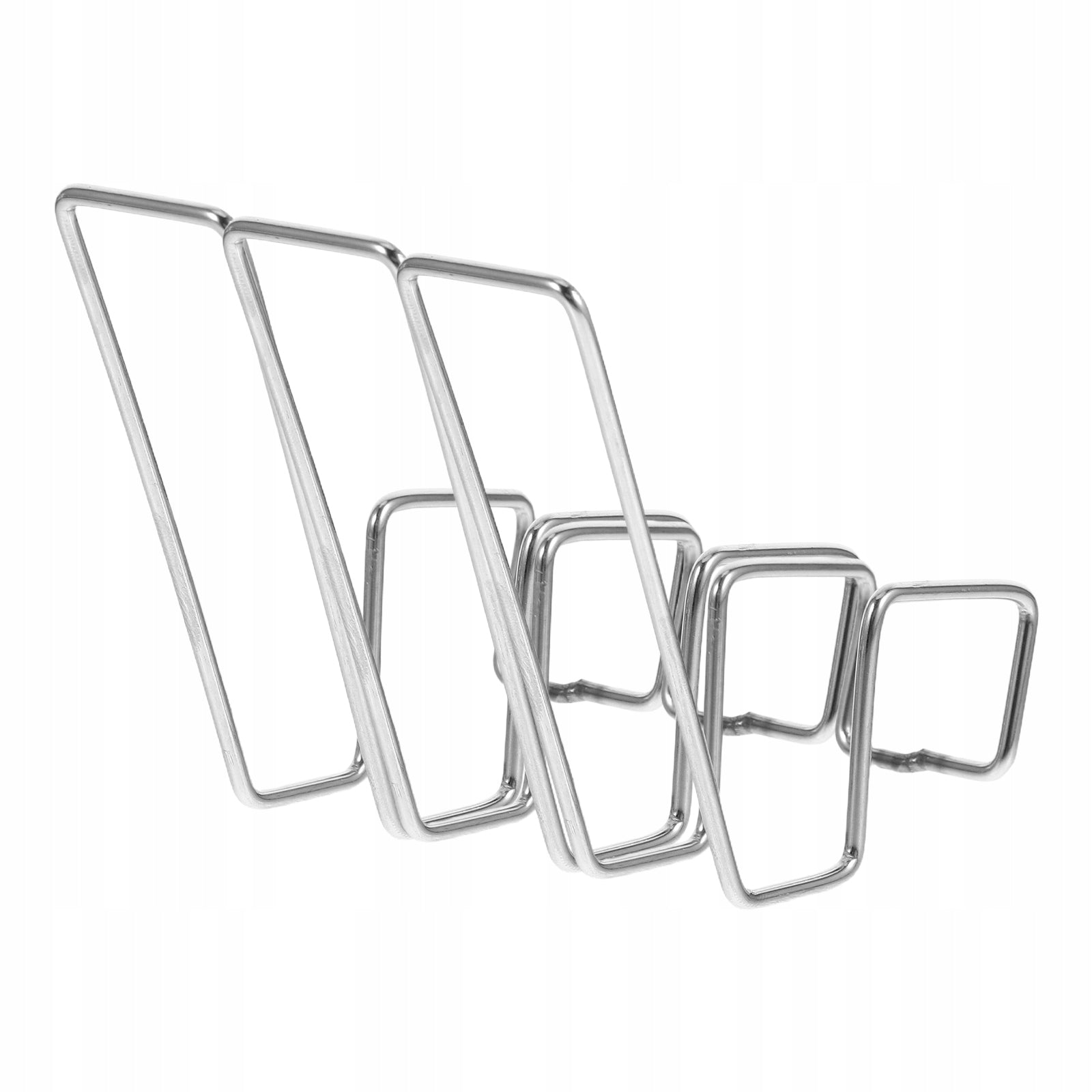 3PCS SILVER STAINLESS STEEL WALL-MOUNTED MULTIFUNCTIONAL SHOE ORGANIZER Unfolded width 6.5 cm