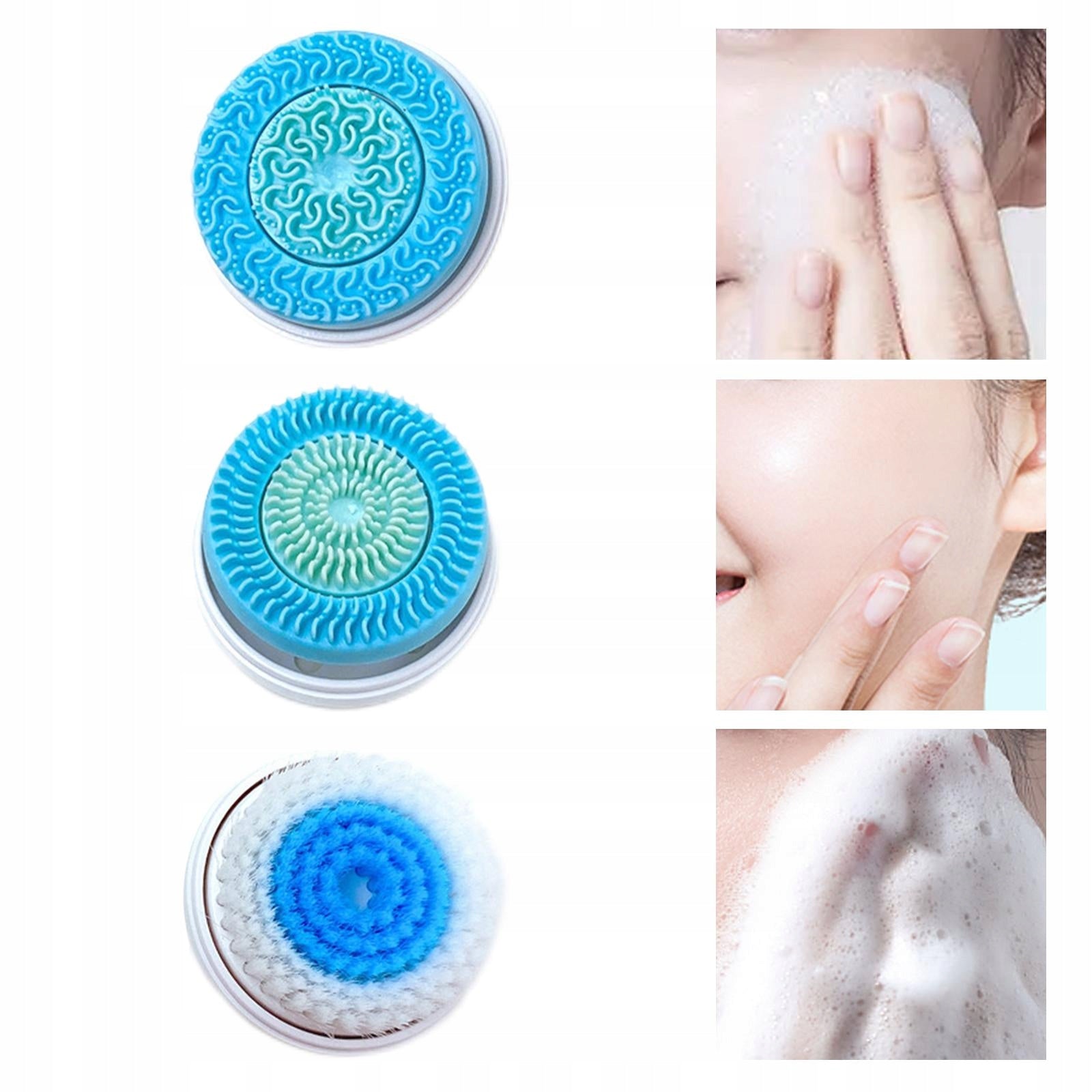 3Pcs Face Spin Brushes Heads, Deep Cleansing Exfoliating Face Scrub Blue Medical device type accessories for a medical device or a product without an intended medical purpose