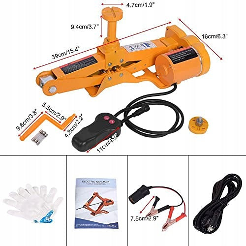 3T 12V ELECTRIC TRAPEZOIDAL LIFT FOR CAR TIRE REPLACEMENT FOR HOME Manufacturer code Bez marki