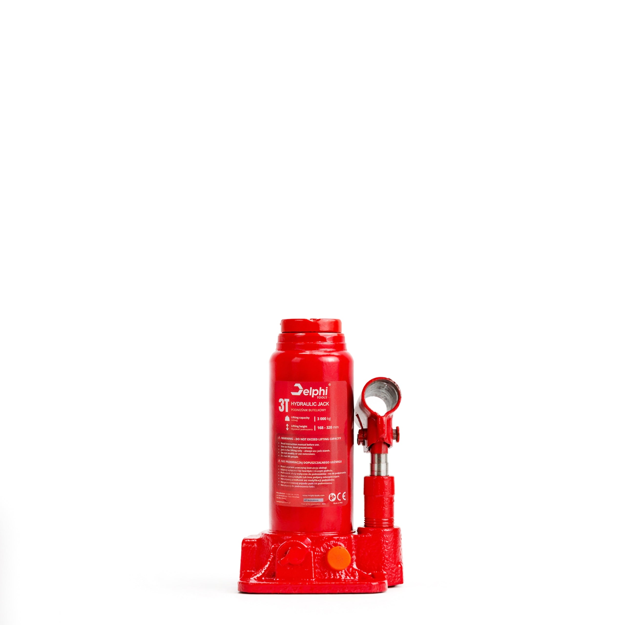 3T 3000KG 168-320MM HYDRAULIC BOTTLE BOLLARD CAR LIFT Brand Delphi tools