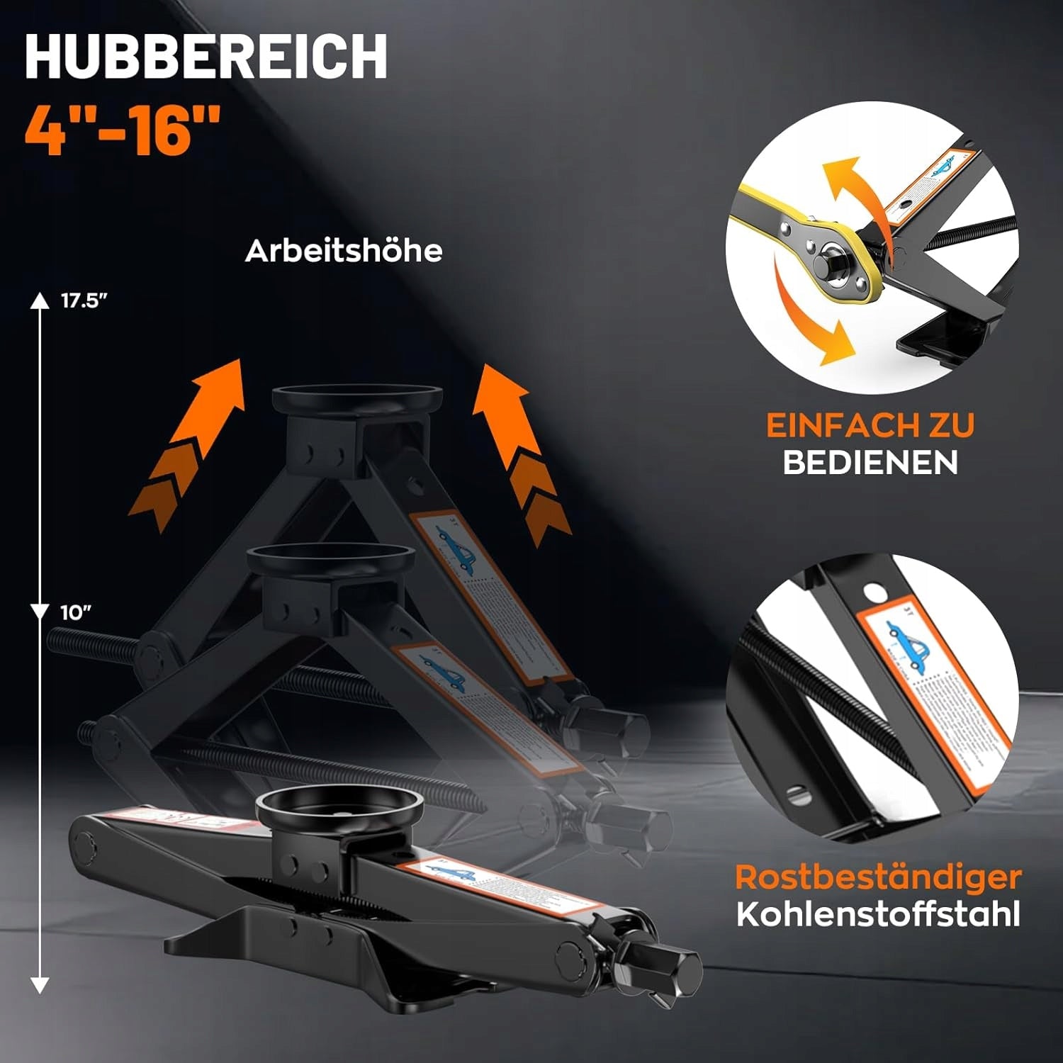3T CAR SCISSOR LIFT WITH WHEEL WRENCH Brand no brand