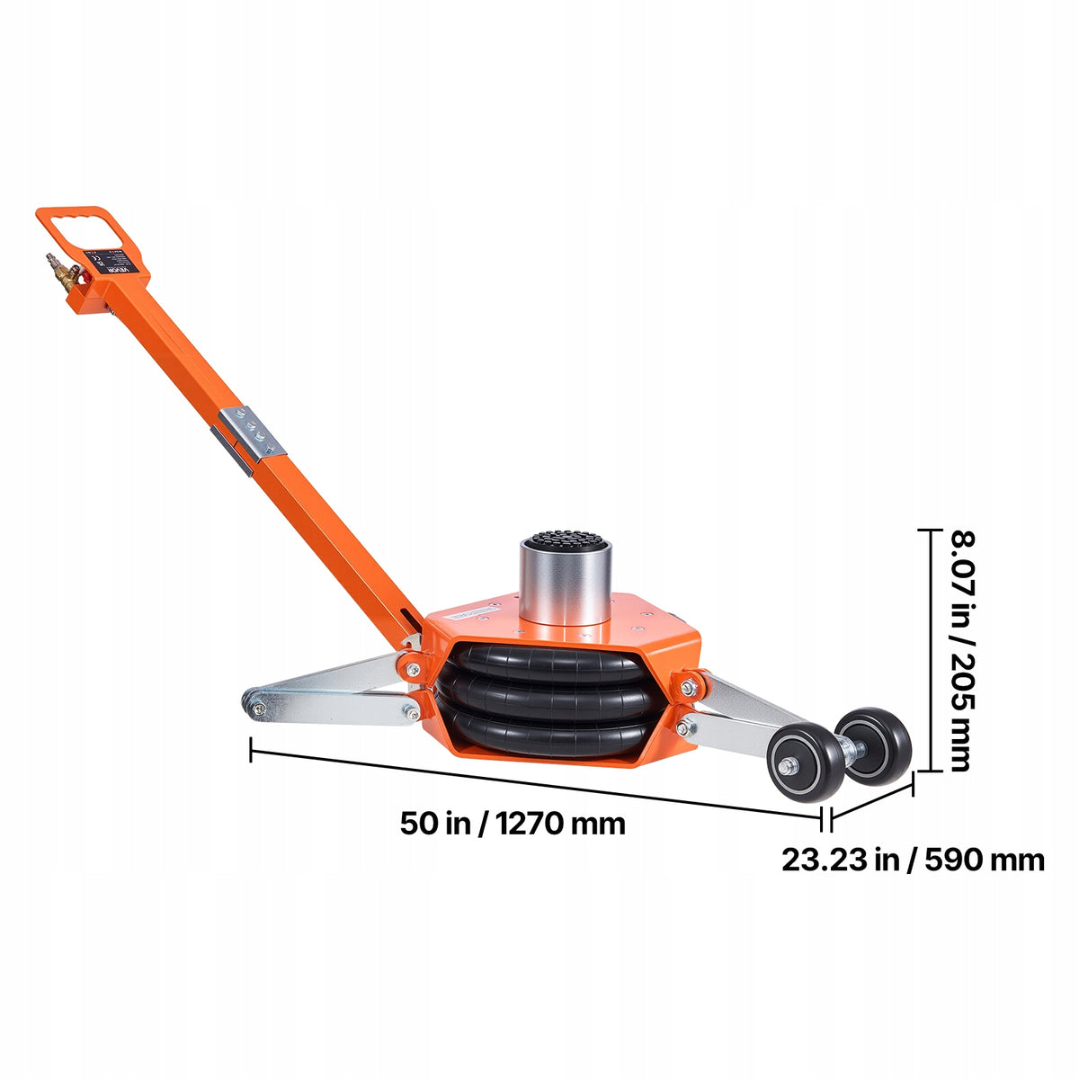 3T Pneumatic Load Capacity Lift With Triple Pneumatic Suspension Brand Vevor