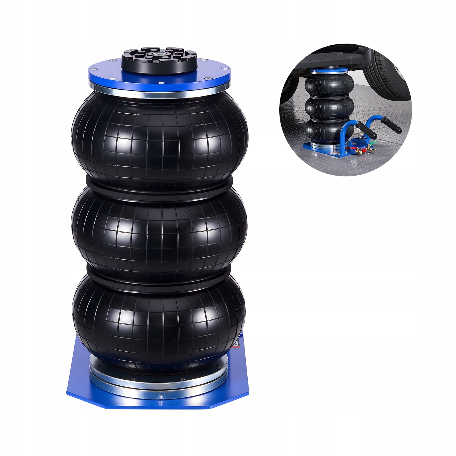 3T Pneumatic Load Capacity Lifter With 6 Steel Pipes And Short Handle Minimum lifting height 140 mm