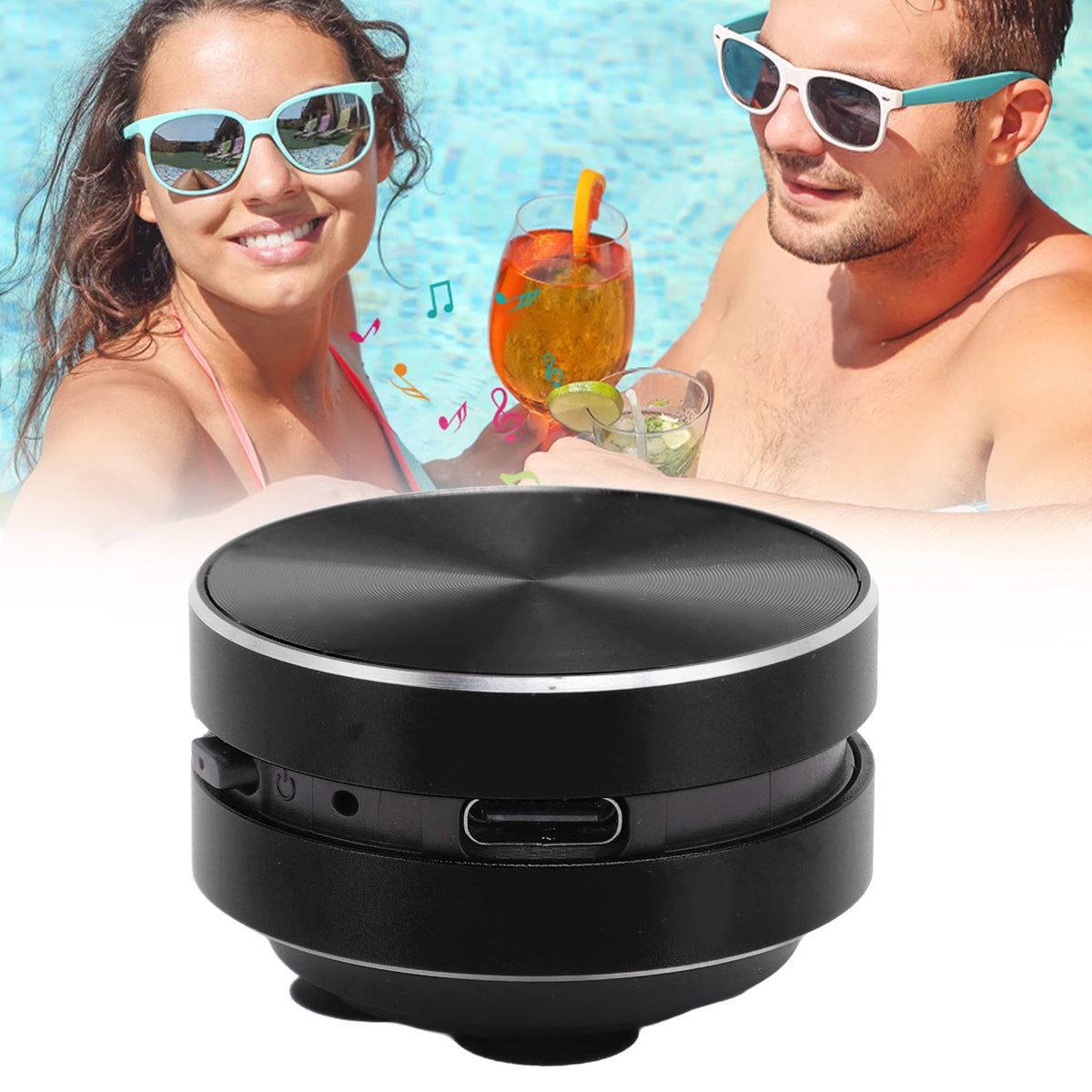 3W PORTABLE BONE CONDUCTION BLUETOOTH SPEAKER WITH SUCTION CUP BLACK EAN (GTIN) 792172861977