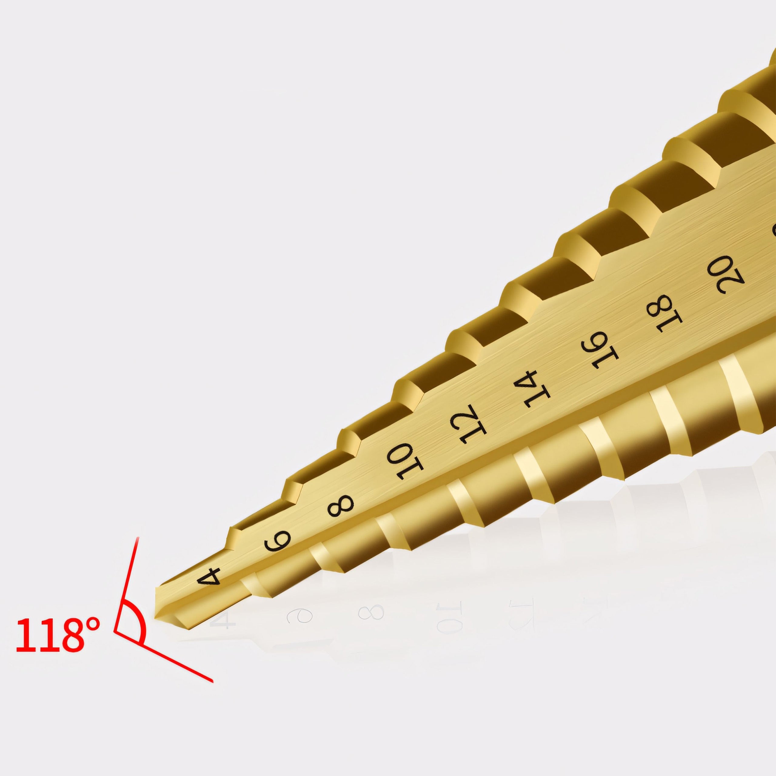 3X CONICAL STEP CHRISTMAS TREE DRILL BIT FOR METAL SHEET METAL 4-32MM HSS SET Manufacturer code Wiertła stożkowe O858