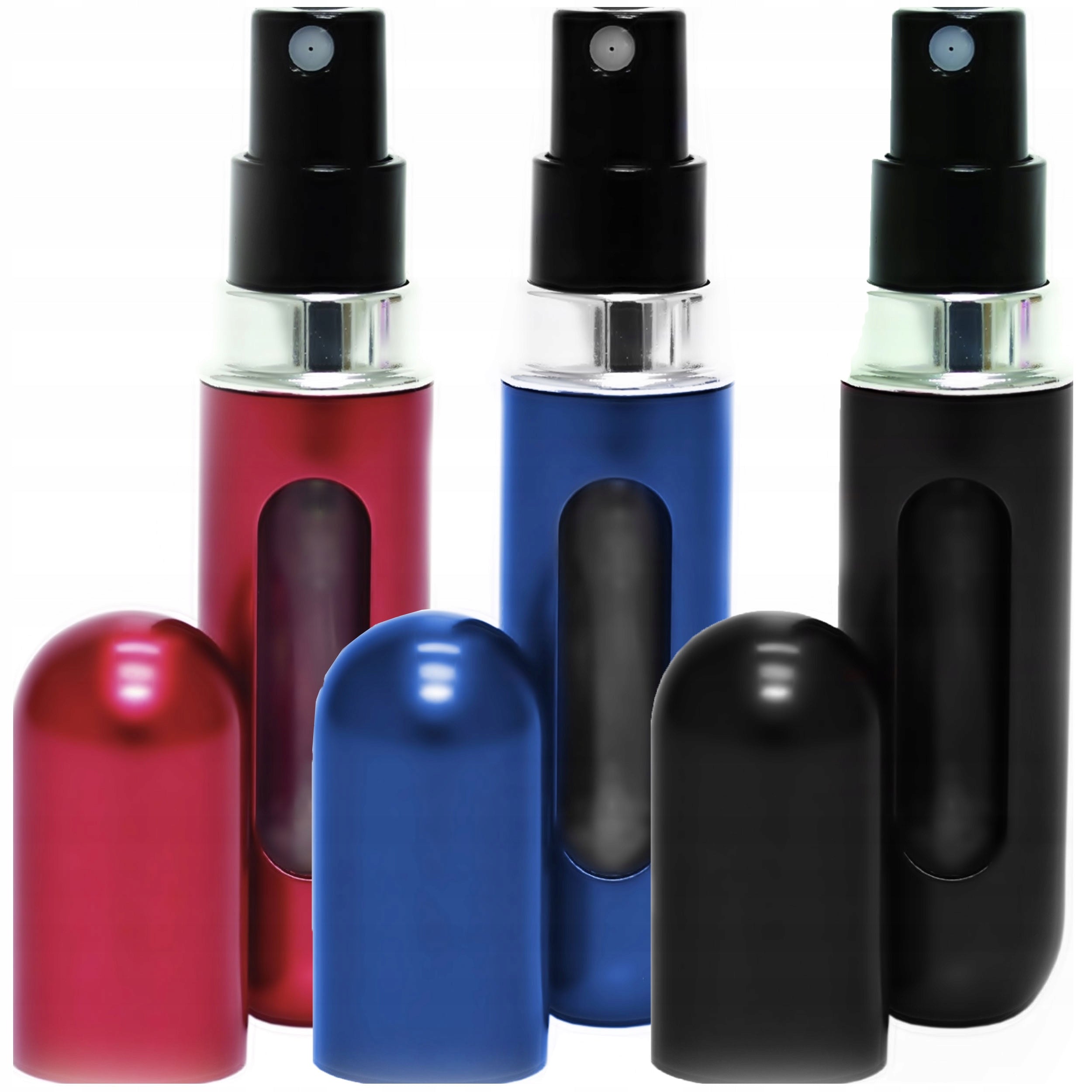 3X PERFUME BOTTLE VIAL ATOMIZER TRAVEL VALVE PORTABLE