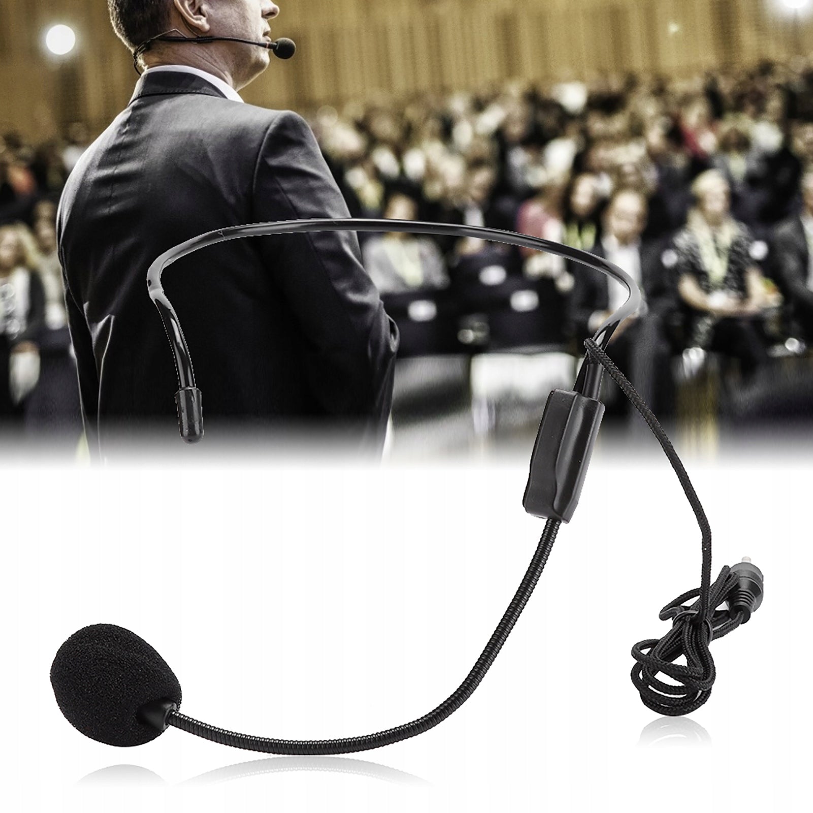 3X WIRED HEAD MICROPHONE 1M MICROPHONE KIT 50 – 16000HZ Packaging status original